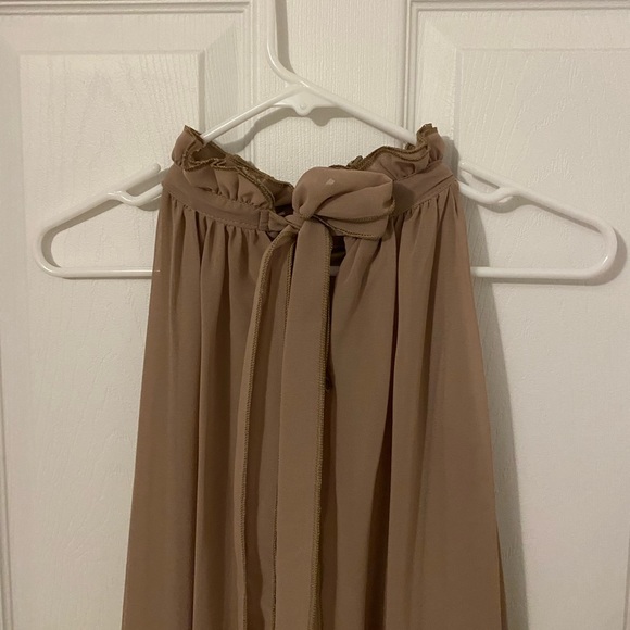 Chiffon Halter Neck Bridesmaids Dress - Picture 6 of 10